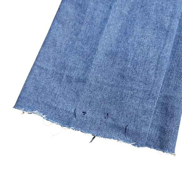 Vintage Live Ins Denim Loose Straight Jeans Raw Hem Embroidered 27x27 Boho Y2K - Picture 7 of 12